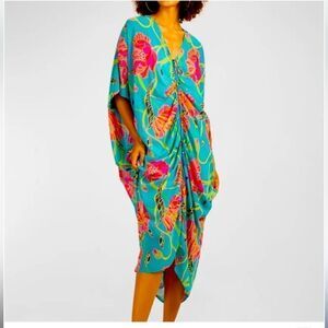 NWT Trina Turk Women's Floral Ruched Size S